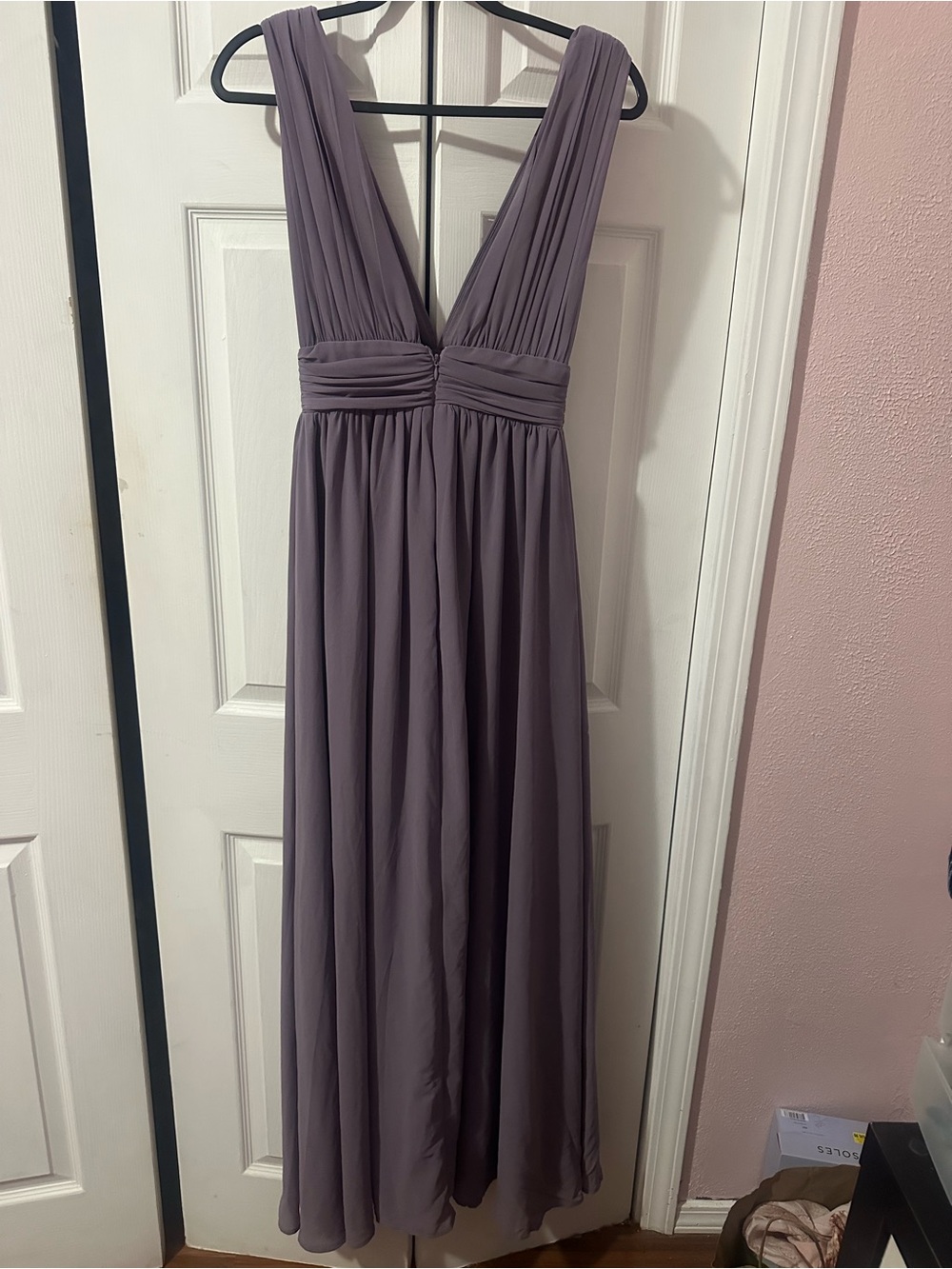 Lulus dusty purple chiffon Heavenly Hues bridesmaid dress women’s xs - Picture 6 of 6
